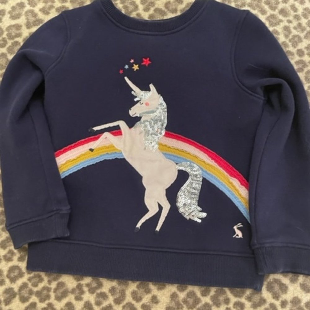 Joules 4T Unicorn Sweatshirt